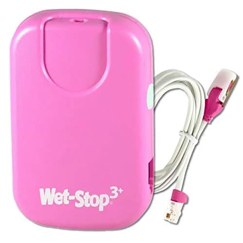 Wet-Stop 3 Bedwetting Enuresis Alarm with Loud Sound and Strong Vibration for Boys or Girls, Proven Solution for Bedwetters (Pink) | Clinically Proven Enuresis Solution thumbnail 1