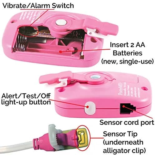 Wet-Stop 3 Bedwetting Enuresis Alarm with Loud Sound and Strong Vibration for Boys or Girls, Proven Solution for Bedwetters (Pink) | Clinically Proven Enuresis Solution thumbnail 3