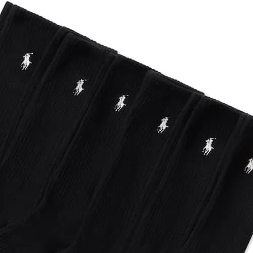 POLO RALPH LAUREN Men's Athletic Performance Cotton Crew Socks, 6 Pairs | Cushioned Support & Moisture-Wicking thumbnail 4
