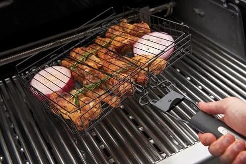 GrillPro 24876 Deluxe Non Stick Broiler Basket with Detachable Handle | Versatile Grilling Accessory thumbnail 7