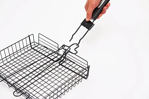 GrillPro 24876 Deluxe Non Stick Broiler Basket with Detachable Handle | Versatile Grilling Accessory thumbnail 2