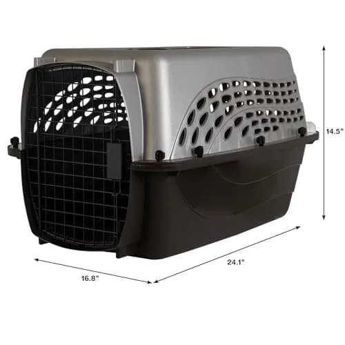 Petmate Dog Crate for Small Dogs & Cats 24in | Airline Approved, Easy to Clean, Durable Plastic thumbnail 2
