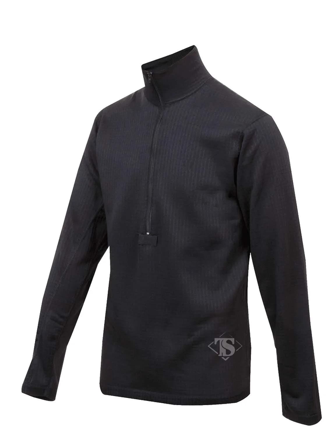 Tru-Spec Mens Gen-III ECWCS Level-2 Top, Black, X-Large Regular | Cold Weather Military Base Layer — Black