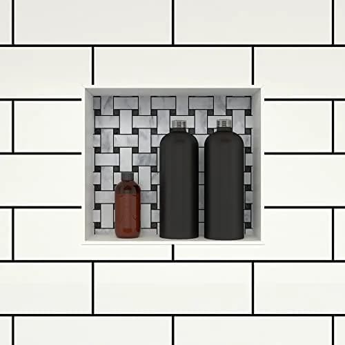 Tile Redi USA Niche Single Recessed Shower Shelf – Black, 16-Inch Width x 14-Inch Height x 4-Inch Depth thumbnail 4