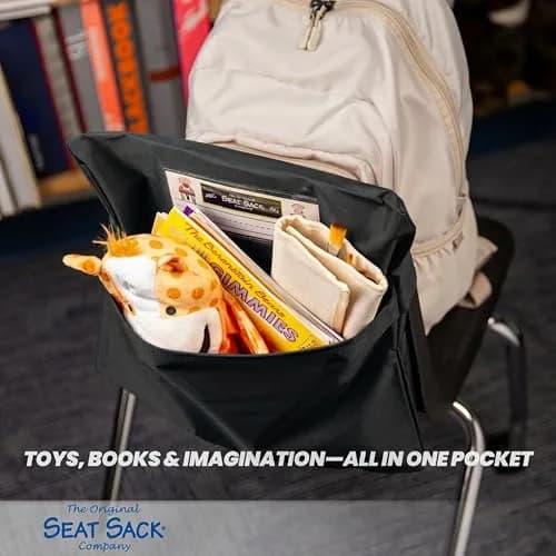 Seat Sack Student Chair Storage Pocket - 15" | Durable Over-the-Chair Organizer for Classrooms thumbnail 4
