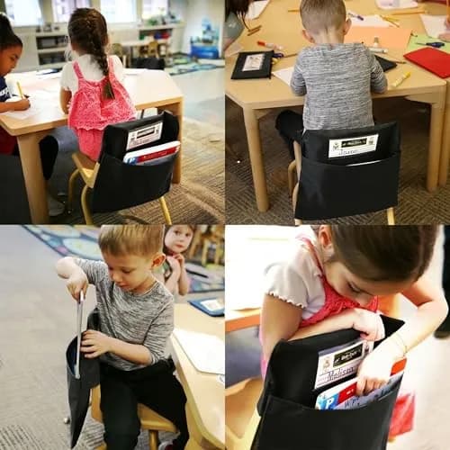 Seat Sack Student Chair Storage Pocket - 15" | Durable Over-the-Chair Organizer for Classrooms thumbnail 6