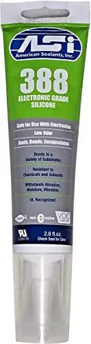 ASI 388 Clear Electronic Grade Silicone - 2.8 oz | Moisture-Curing, Non-Slip, Insulates & Protects Electronics thumbnail 1