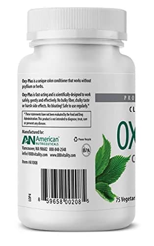 American Nutriceuticals Oxy-Plus Colon Cleanse Detox 75 Capsules | Fast Relief & Heavy Metal Removal thumbnail 5