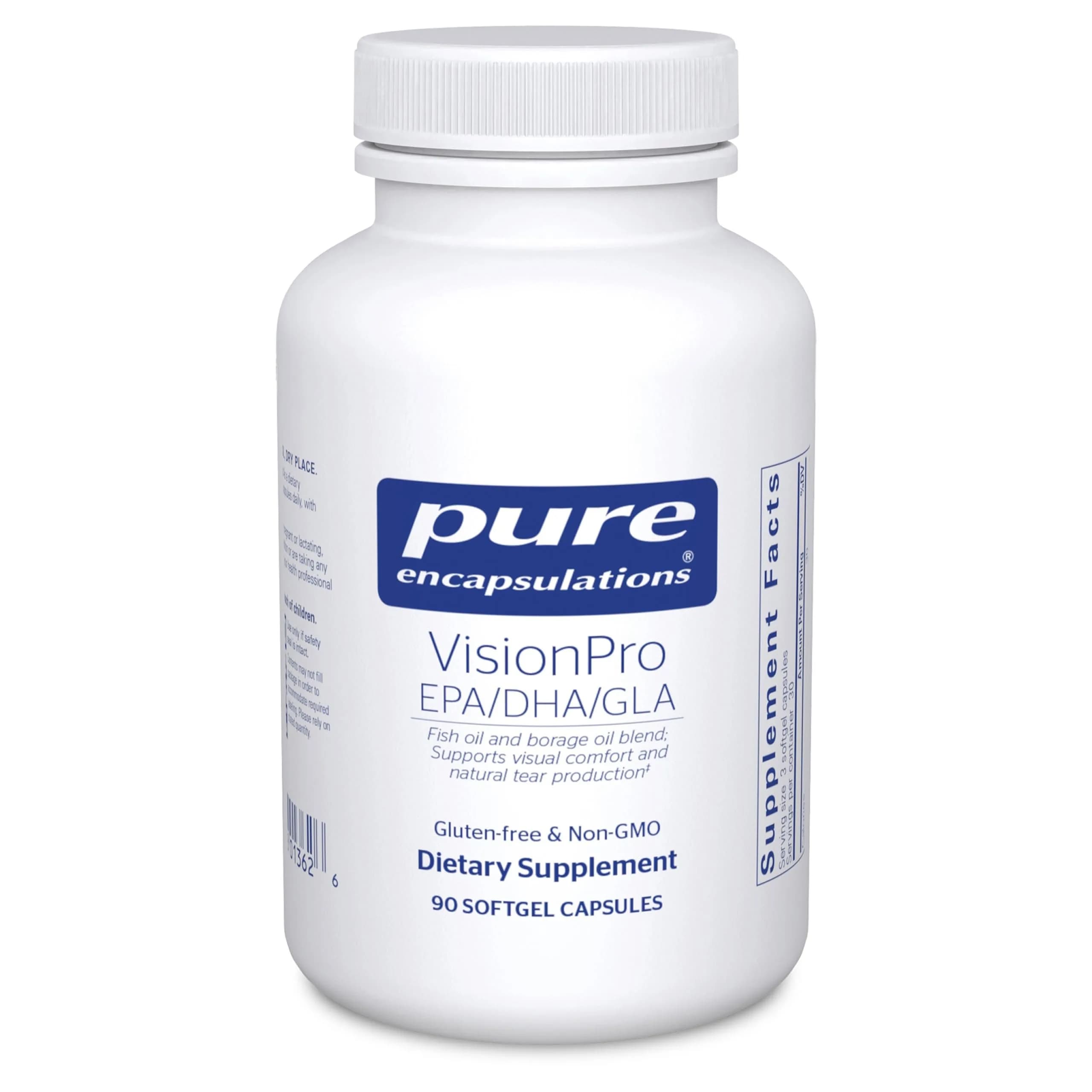Pure Encapsulations VisionPro EPA/DHA/GLA 90 Softgel Capsules | Supports Eye Moisture & Tear Film — Capsule