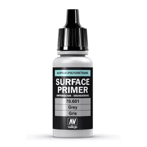 Vallejo Grey Acrylic Surface Primer 18ml (0.6 fl oz) | Matte Finish & Fast Drying for Models thumbnail 2