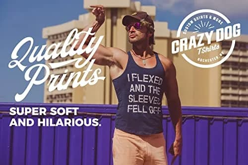 Crazy Dog T-Shirts Some People Think I Have ADD But? Men's Grey T-Shirt M | Funny Animal Sayings thumbnail 5