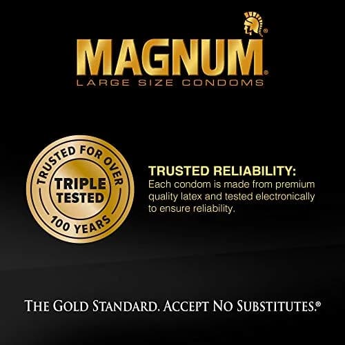 Trojan Magnum Thin Large Size Condoms 12 Count | Natural Feel & Secure Fit with UltraSmooth Lubricant thumbnail 5