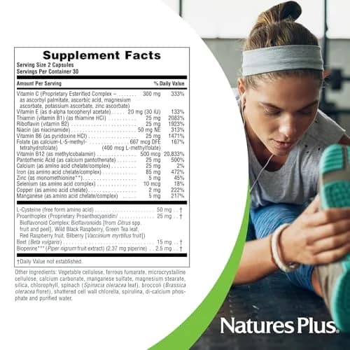 NaturesPlus Hema-Plex Iron 3 Pack | 85 mg Chelated Iron + Vitamins for Healthy Blood thumbnail 4