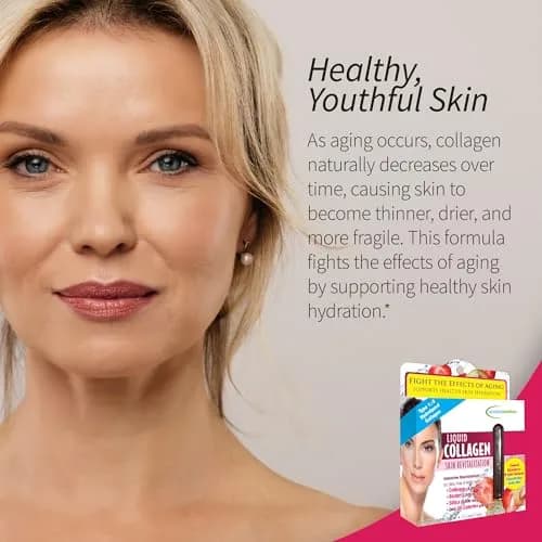 Applied Nutrition Liquid Collagen Skin Revitalization Beauty Drink | Supports Skin Elasticity & Moisture | Tropical Strawberry & Kiwi Flavor thumbnail 4