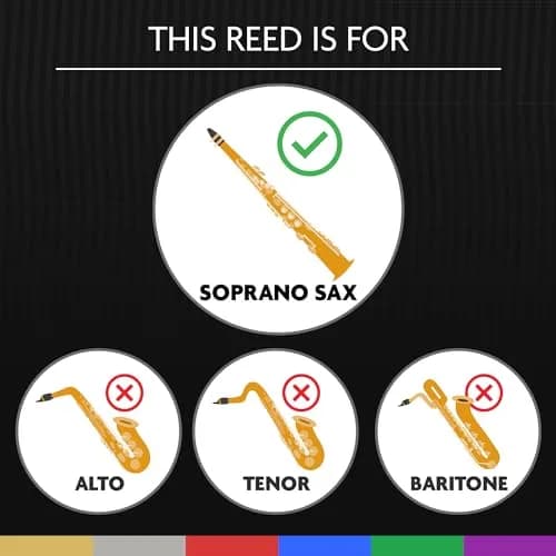 Legere Signature Synthetic Soprano Saxophone Reed 2.50 | Premium Durability, Ready to Play thumbnail 2