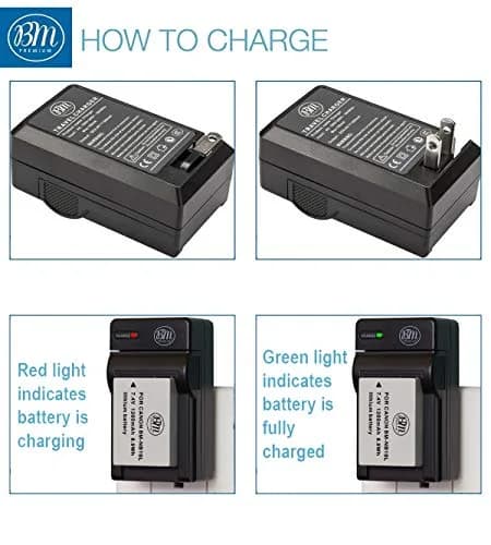 BM Premium NB-10L Battery & Charger Kit for Canon SX60 HS, SX50 HS, G1X, G3X, G15, G16 Cameras | 2 Batteries & USB Charger thumbnail 4