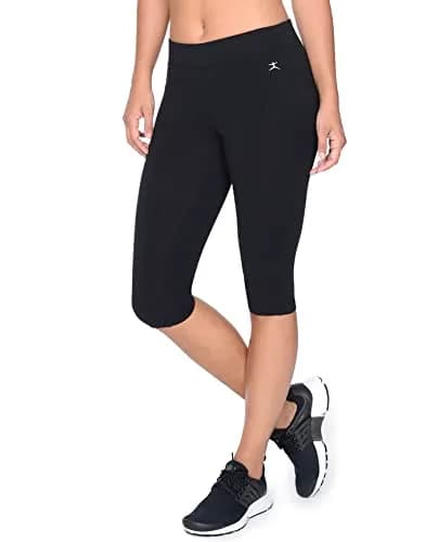 Danskin Essential Capri Athletic Leggings Black Small US | Supportive, Moisture Wicking, 16" Inseam thumbnail 2