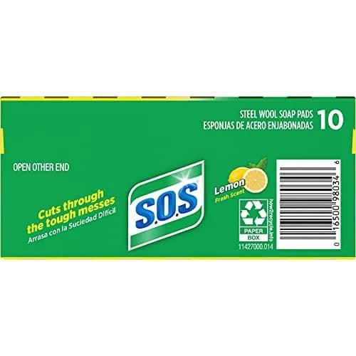 S.O.S Steel Wool Soap Pads Lemon Fresh 60 Count | Tough on Grease, Gentle on Hands thumbnail 4