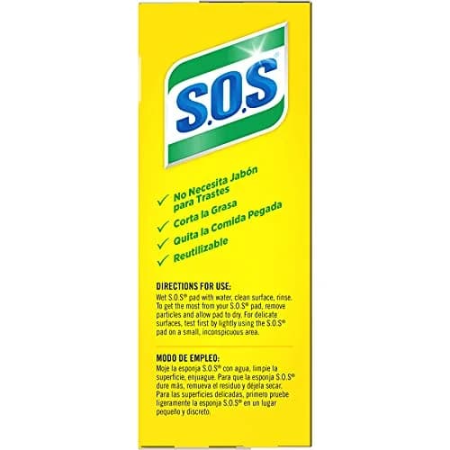 S.O.S Steel Wool Soap Pads Lemon Fresh 60 Count | Tough on Grease, Gentle on Hands thumbnail 6
