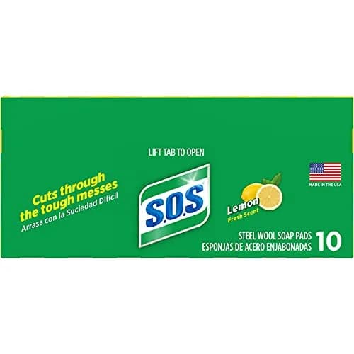 S.O.S Steel Wool Soap Pads Lemon Fresh 60 Count | Tough on Grease, Gentle on Hands thumbnail 8