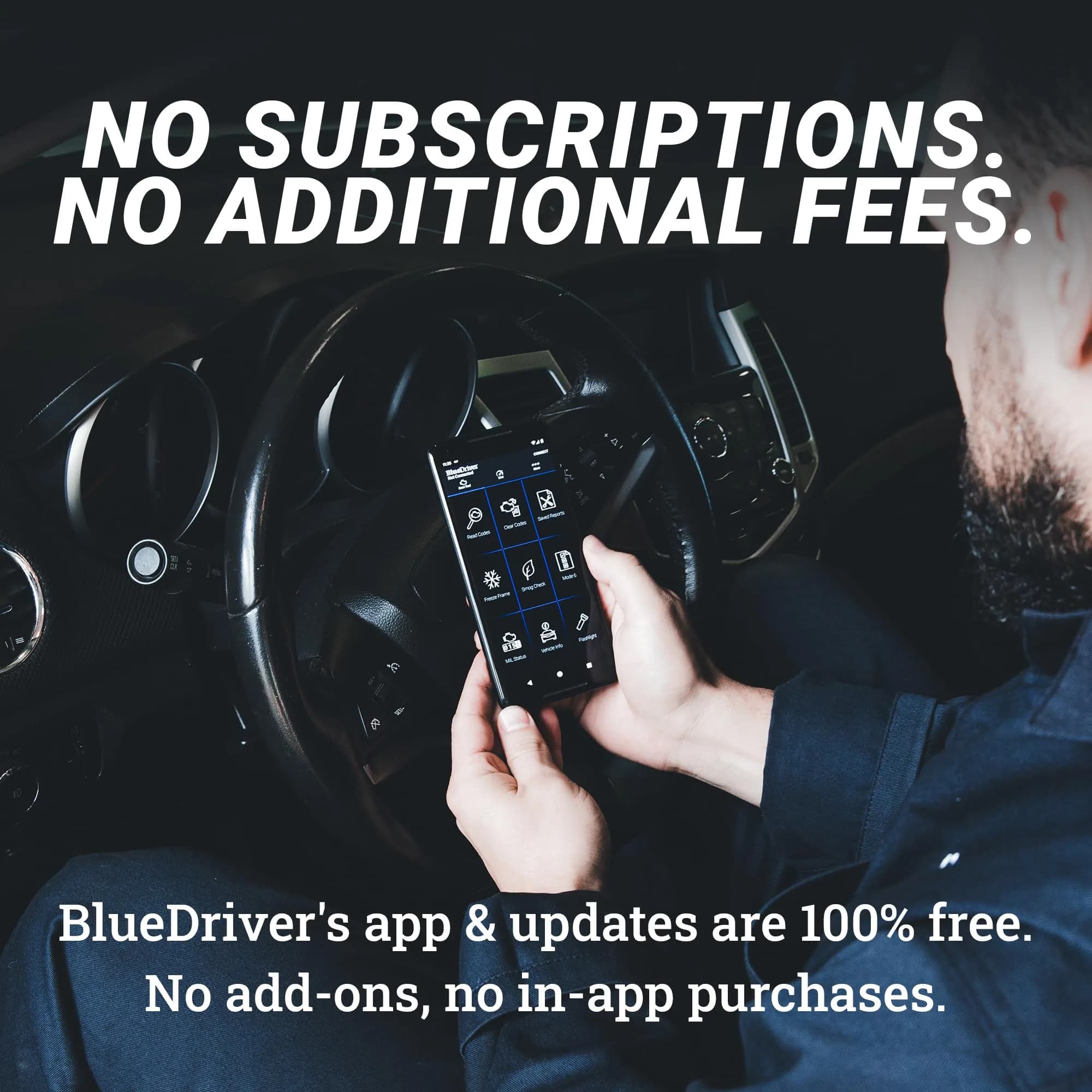 BlueDriver Bluetooth Pro OBDII Scan Tool for iPhone & Android | Diagnose Check Engine, ABS, SRS, Airbag & 7000+ Issues on Vehicles 1996+ - view 4