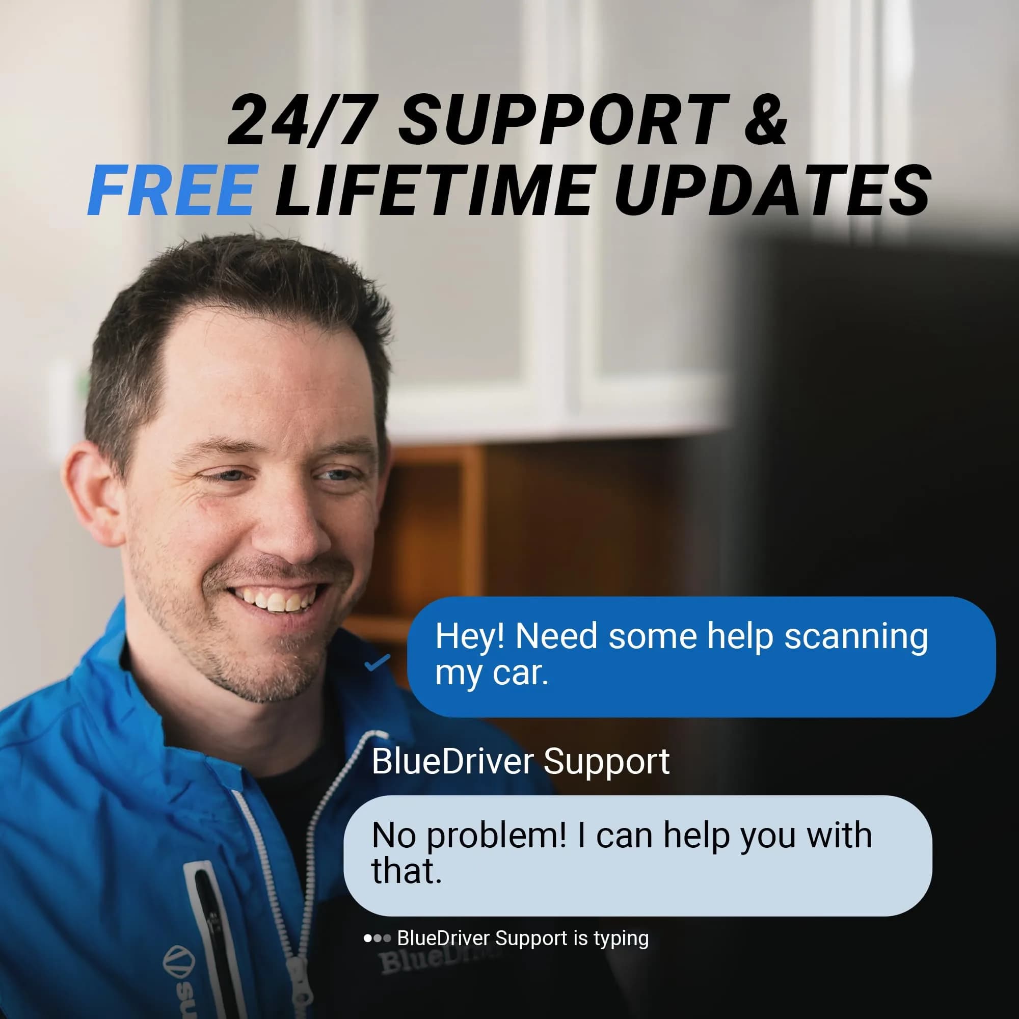 BlueDriver Bluetooth Pro OBDII Scan Tool for iPhone & Android | Diagnose Check Engine, ABS, SRS, Airbag & 7000+ Issues on Vehicles 1996+ - view 7