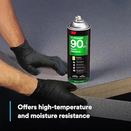 3M Hi-Strength 90 CA Spray Adhesive 566 g (19 oz) | Low VOC, Fast Drying, Bonds Laminate, Wood, Concrete, Metal, Plastic thumbnail 4