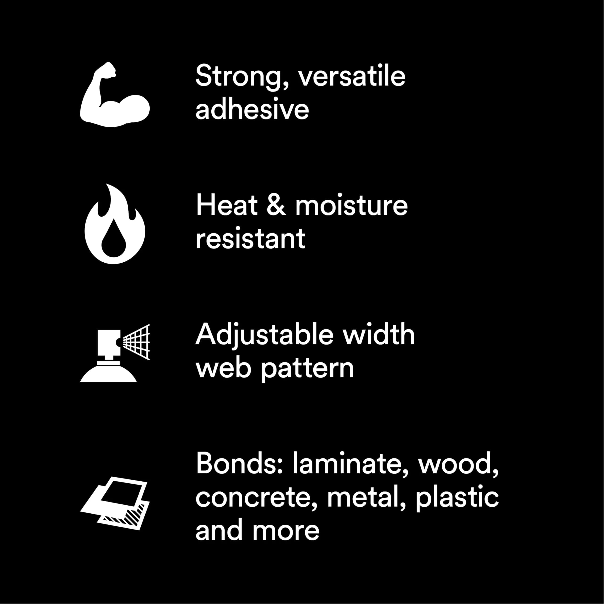 3M Hi-Strength 90 CA Spray Adhesive 566 g (19 oz) | Low VOC, Fast Drying, Bonds Laminate, Wood, Concrete, Metal, Plastic - view 8