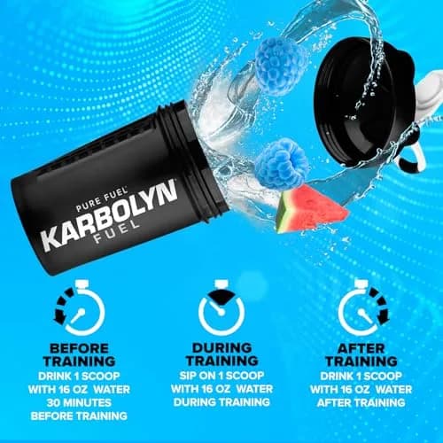 EFX Sports Karbolyn Fuel | Fast-Absorbing Carbohydrate Powder | Carb Load, Sustained Energy, Quick Recovery | Stimulant Free | 18 Servings (Blue Razz Watermelon) thumbnail 6