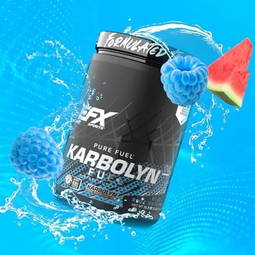 EFX Sports Karbolyn Fuel | Fast-Absorbing Carbohydrate Powder | Carb Load, Sustained Energy, Quick Recovery | Stimulant Free | 18 Servings (Blue Razz Watermelon) thumbnail 8
