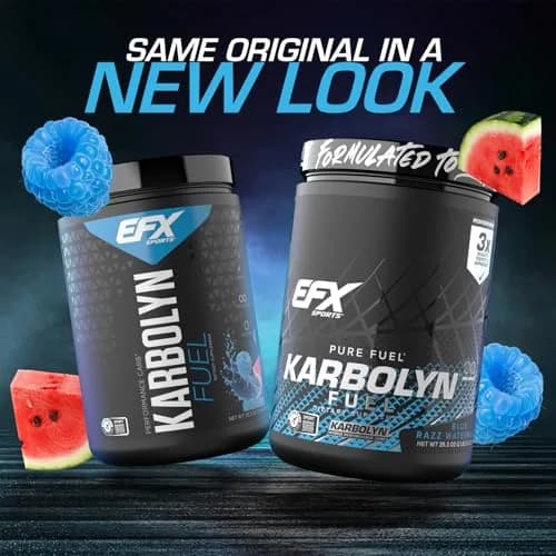 EFX Sports Karbolyn Fuel | Fast-Absorbing Carbohydrate Powder | Carb Load, Sustained Energy, Quick Recovery | Stimulant Free | 18 Servings (Blue Razz Watermelon) thumbnail 2