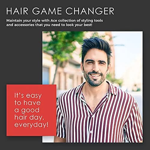 Ace Hair Comb Dressing 7.5 Inch | Fine Teeth for Precise Styling, Durable Plastic, Black thumbnail 4