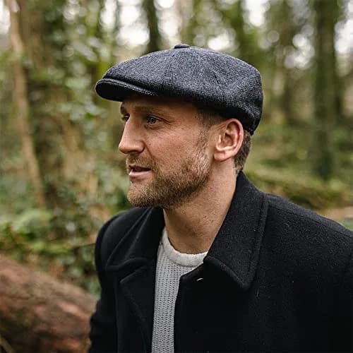 Jaxon & James Newsboy Cap Small Charcoal | Warm, Fully Lined Winter Hat for Women thumbnail 4