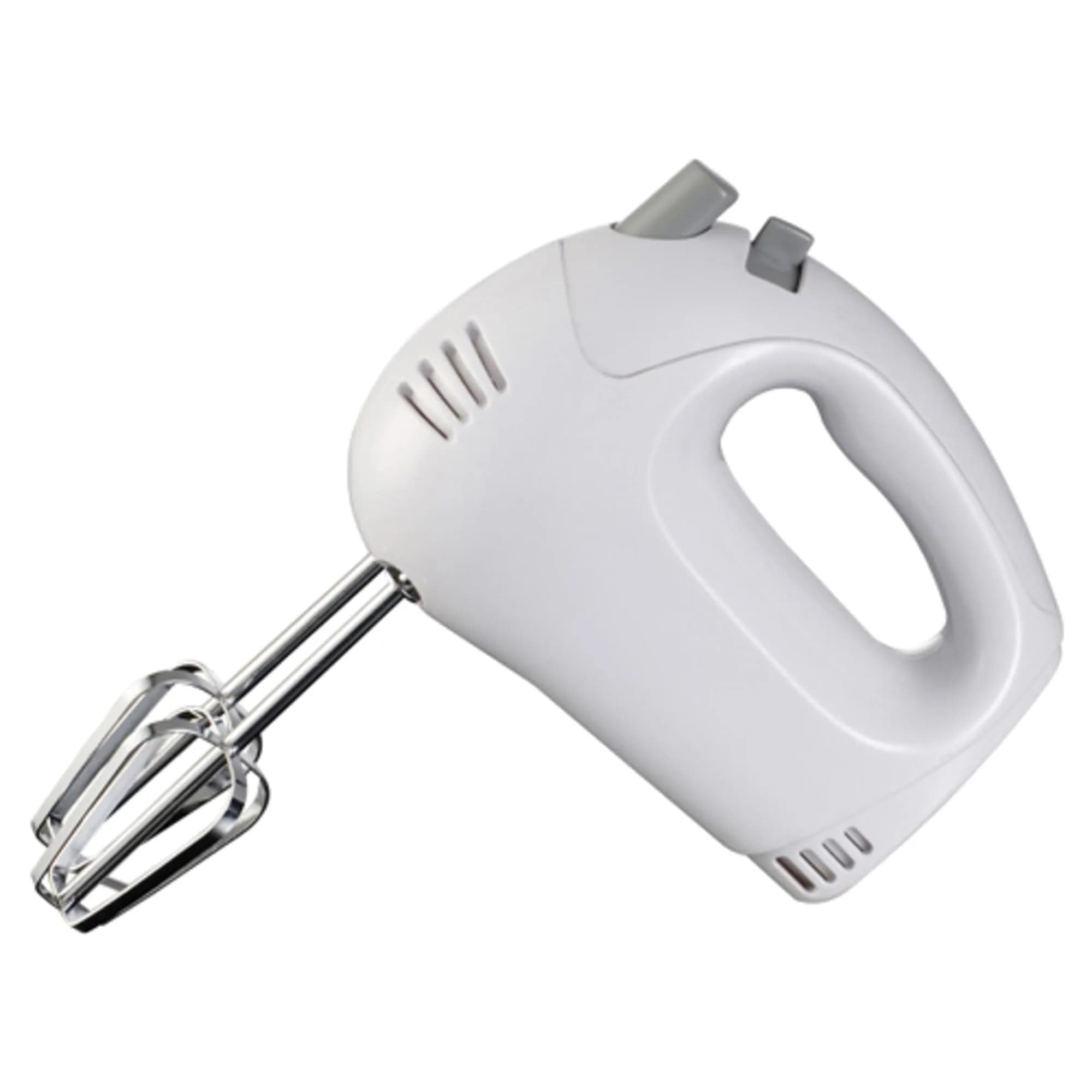 Brentwood HM-45 Electric Hand Mixer 5-Speed | Lightweight White Kitchen Essential — White