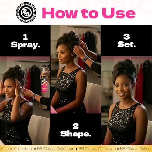 Bronner Bros Pump It Up Gold Styling Spritz 8oz | Super Hold Hair Spray for Defined Styles thumbnail 6