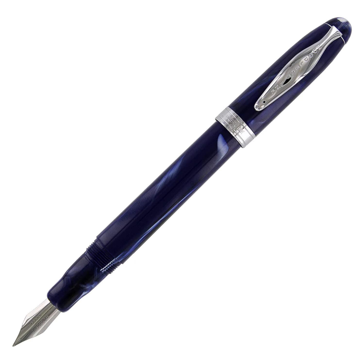 Noodler's Ahab Flex Nib Fountain Pen Lapis Medieval 1 Count | Fine Nib, Biodegradable, Blue & Black — Blue/White/Black