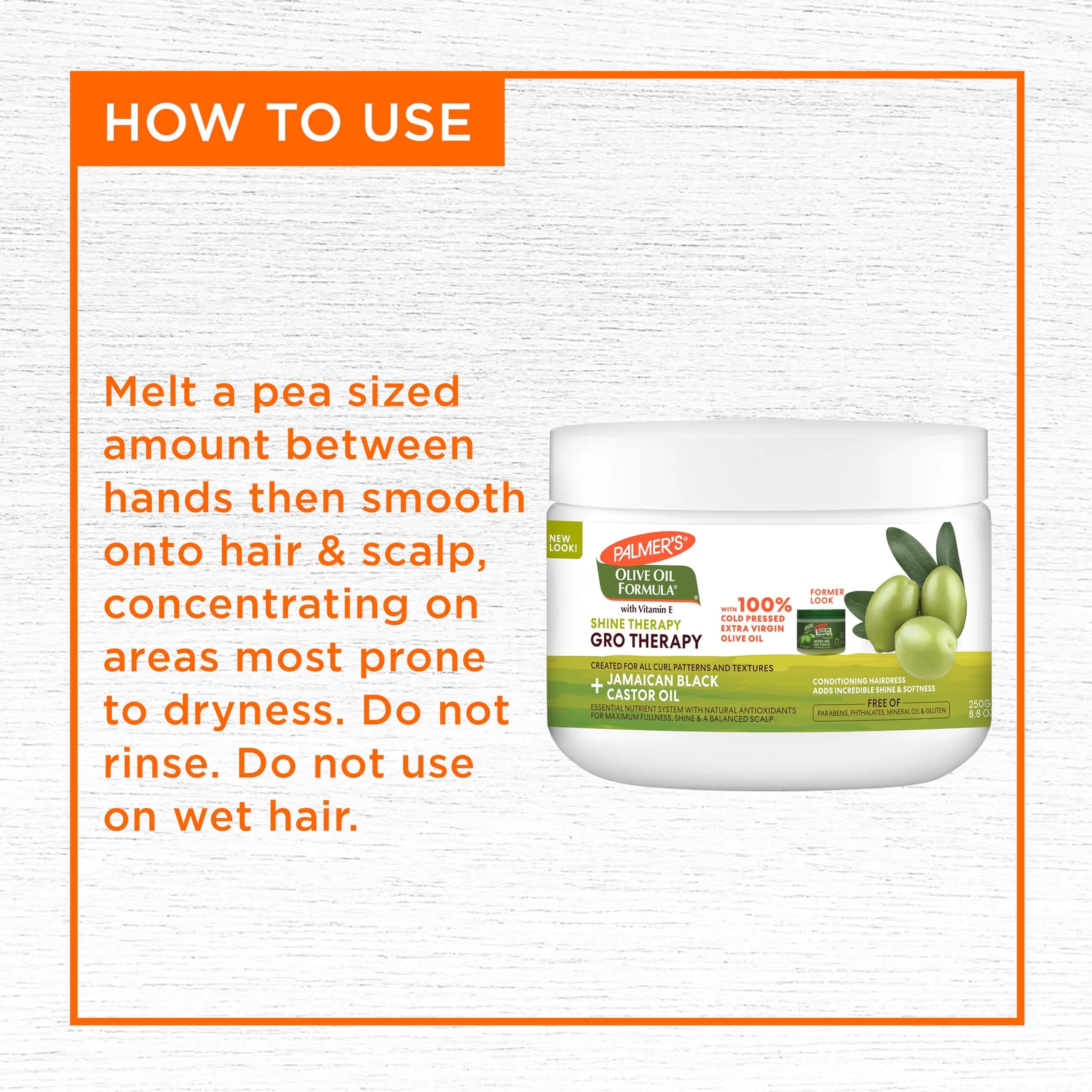 Palmer's Olive Oil Formula Gro Therapy Hair & Scalp Balm 520ml (17.6 Fl Oz) | For Dry, Frizzy, Damaged Hair - view 5