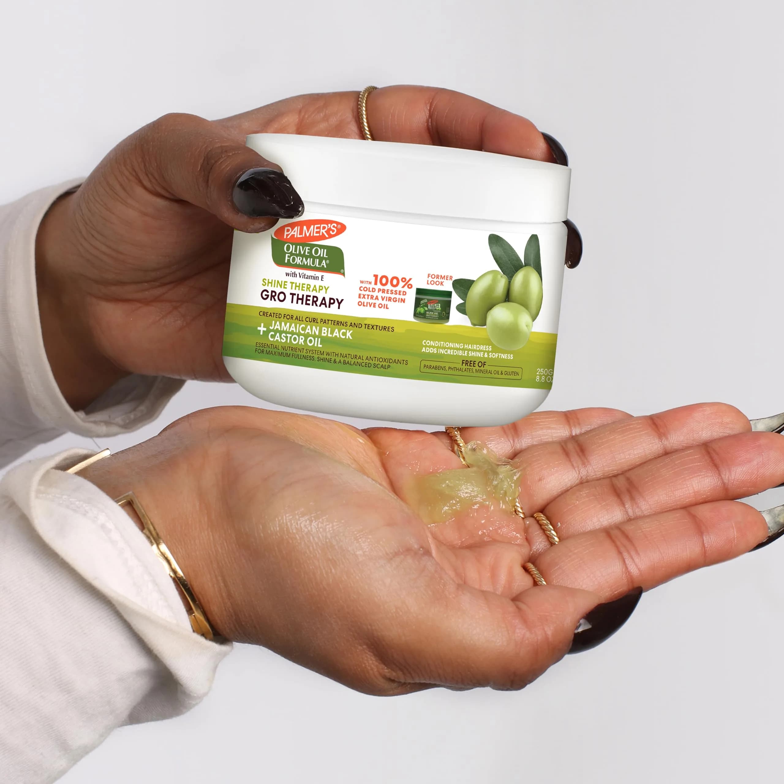 Palmer's Olive Oil Formula Gro Therapy Hair & Scalp Balm 520ml (17.6 Fl Oz) | For Dry, Frizzy, Damaged Hair - view 6