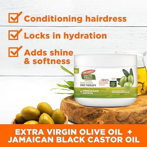 Palmer's Olive Oil Formula Gro Therapy Hair & Scalp Balm 520ml (17.6 Fl Oz) | For Dry, Frizzy, Damaged Hair thumbnail 3