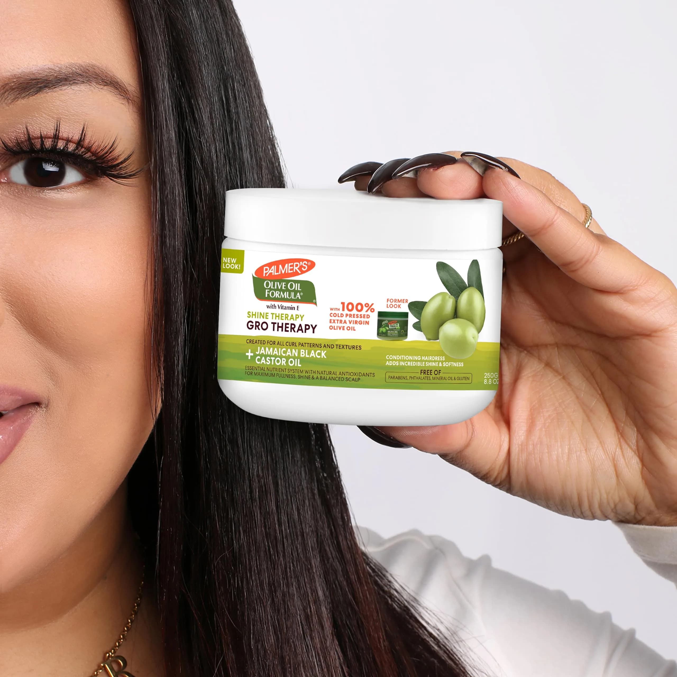 Palmer's Olive Oil Formula Gro Therapy Hair & Scalp Balm 520ml (17.6 Fl Oz) | For Dry, Frizzy, Damaged Hair - view 4