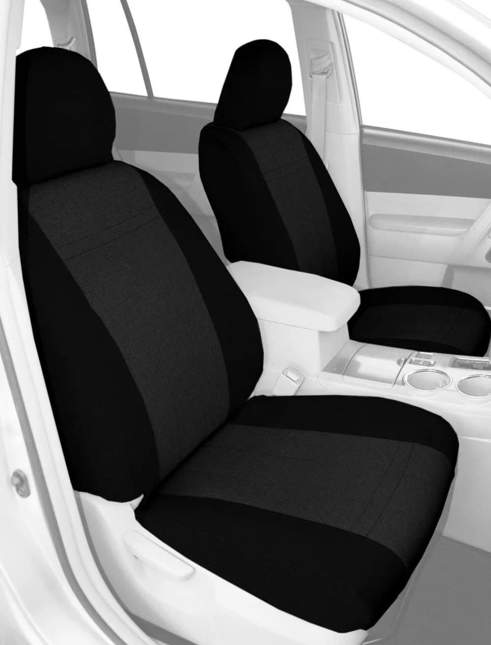 CalTrend Front Buckets Seats, Tweed Seat Covers for Mazda MX-5 Miata 2006-2014 | Custom Fit, UV & Water Protected