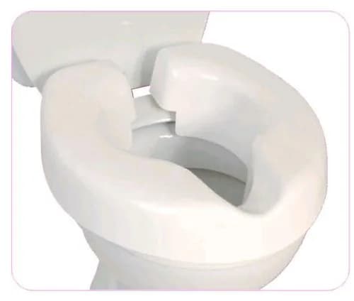 NRS Healthcare Novelle White 190kg Toilet Seat | Portable Clip-On, Travel Friendly, 75mm Rise thumbnail 1