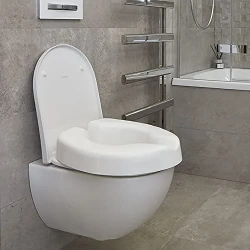 NRS Healthcare Novelle White 190kg Toilet Seat | Portable Clip-On, Travel Friendly, 75mm Rise thumbnail 3