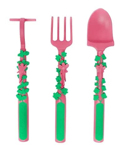 Constructive Eating Garden Fairy Plate and Utensils Set | 4-Piece Set, BPA-Free Polypropylene thumbnail 4