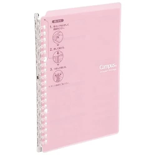 Kokuyo Campus Smart Ring Binder B5 Light Pink Notebook | 25 Sheets Capacity thumbnail 1