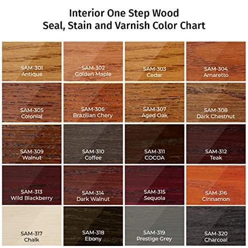 SamaN Interior One Step Wood Seal, Stain & Varnish 8 oz | Odorless Oil-Based Protection for Furniture & Wood thumbnail 8