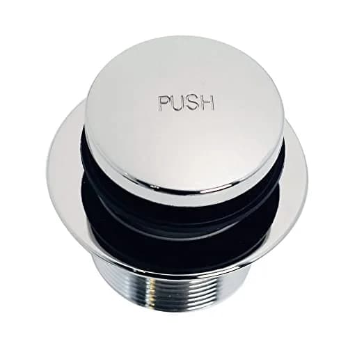 Westbrass 593144-26 Black 1-1/2" Tubular Tip-Toe Bath Waste Drain Kit, Polished Chrome | ADA Approved thumbnail 8