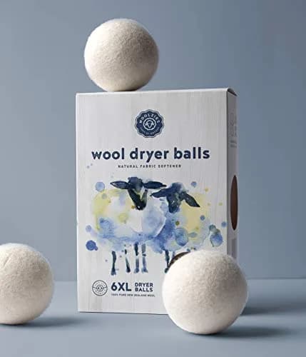 Woolzies Organic Wool Dryer Balls XL | 6-Pack (0.39 kg) | Natural Fabric Softener for Laundry thumbnail 6