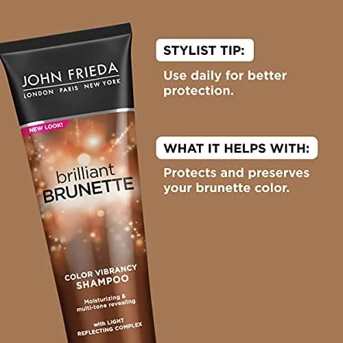 John Frieda Brilliant Brunette Color Boosting Shampoo 500ml (16.9 Fl Oz) | Enhances and Protects Multi-Dimensional Tones thumbnail 2