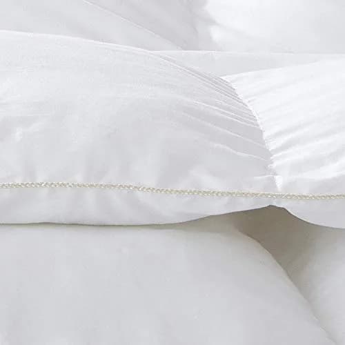 Egyptian Cotton Factory Store Full/Queen Size Lightweight Goose Down Comforter | Summer Weight, 40 oz Fill, Egyptian Cotton, White thumbnail 6